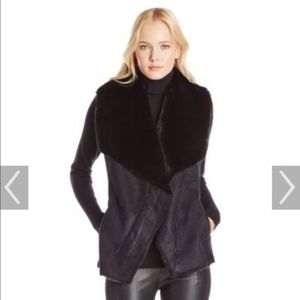 BCBGMAXAZRIA Stefano Faux fur vest (Size XXS)